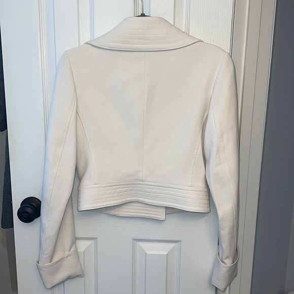 Theory cream moto jacket, size 6 - Picture 3 of 8